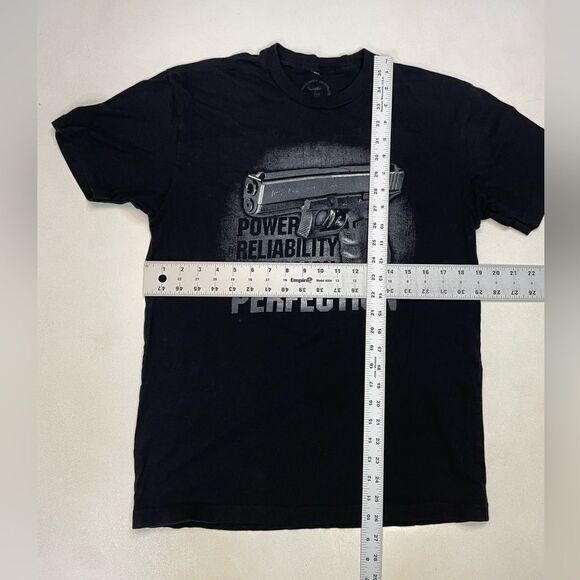 Glock Perfection Power Precision Reliability Gun Graphic T-shirt Men Medium - Picture 7 of 7